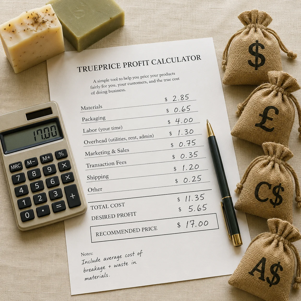 TruePrice Profit Calculator