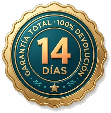 Garantía total de 14 días, 100% de devolución