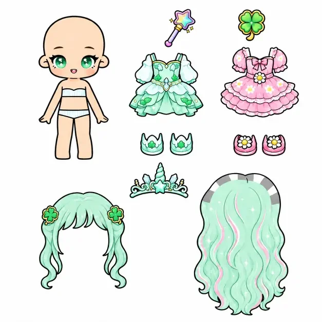 Fairy paper doll