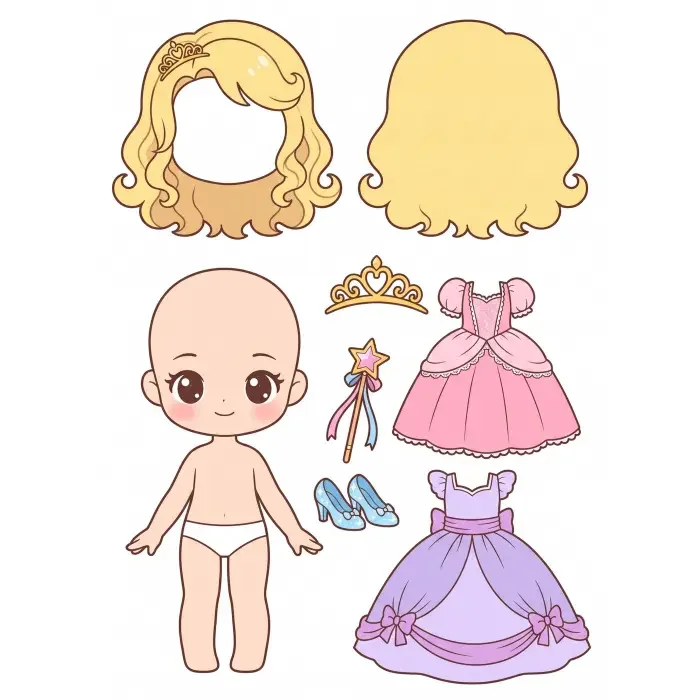 Princess paper doll