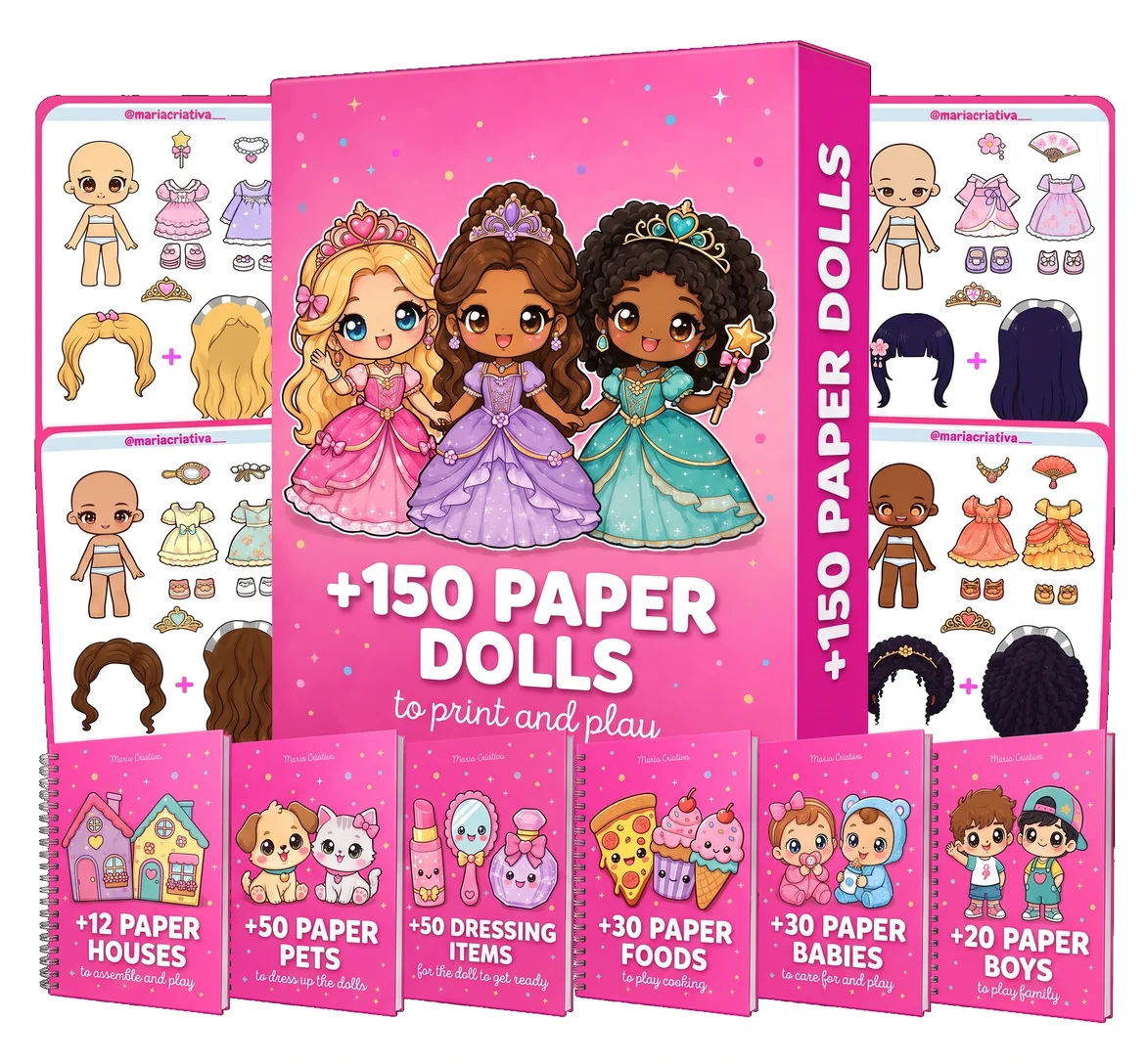 150+ Paper Dolls