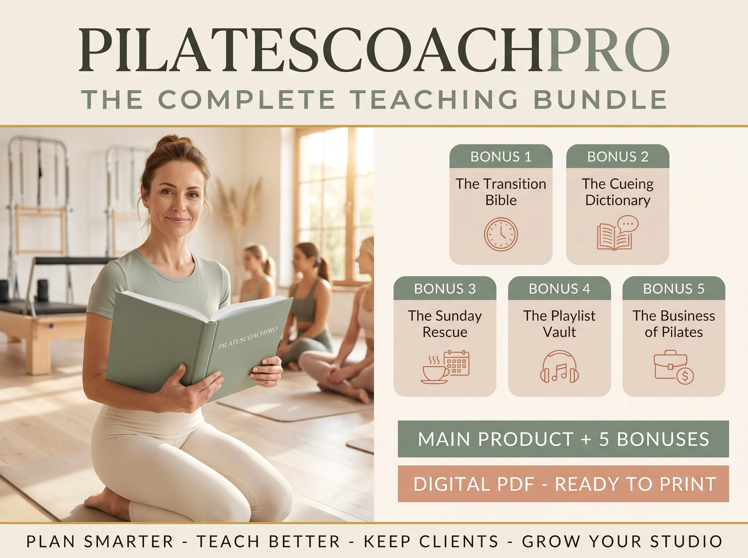 The Complete Teaching Bundle — main product and five bonuses
