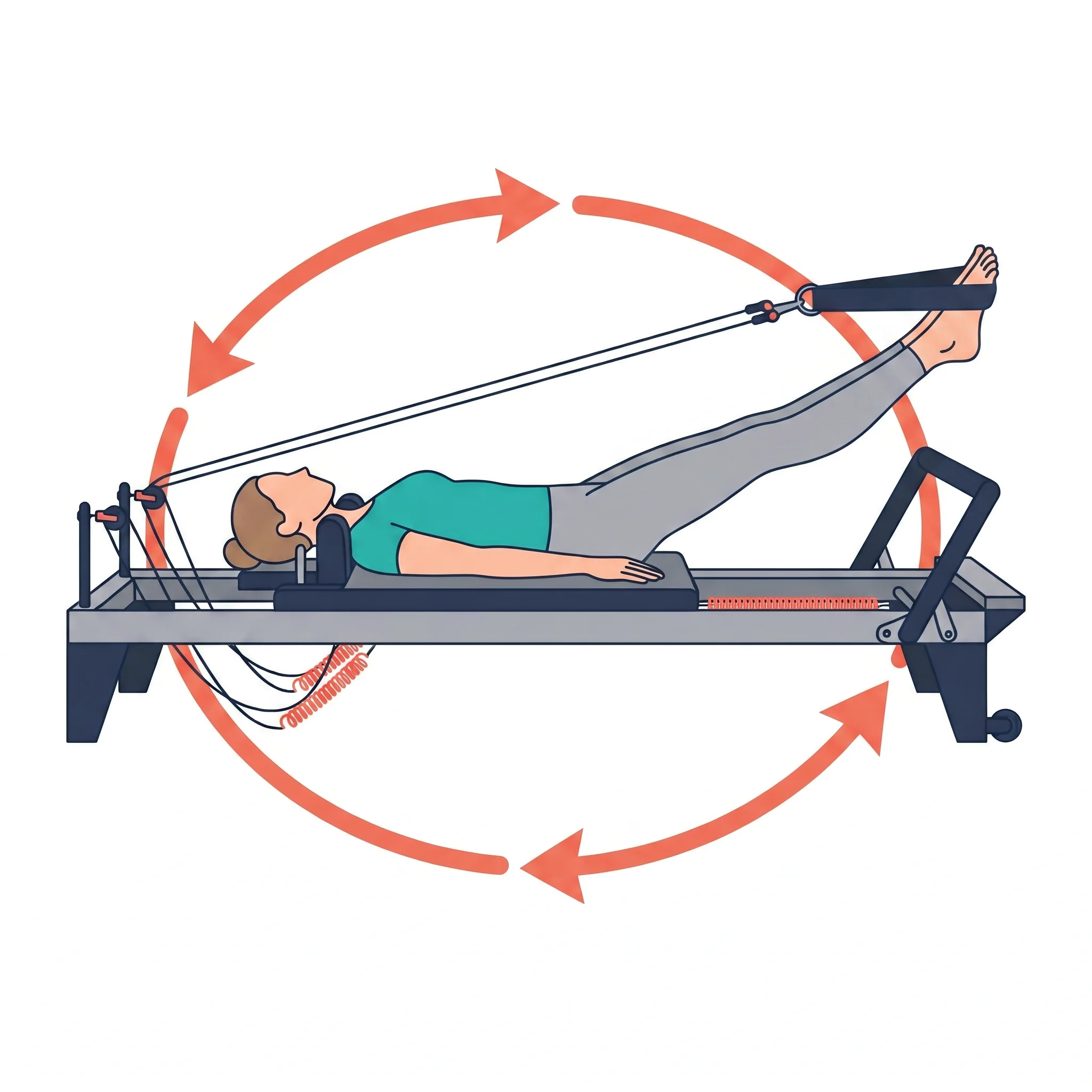 Leg circles — illustrated exercise