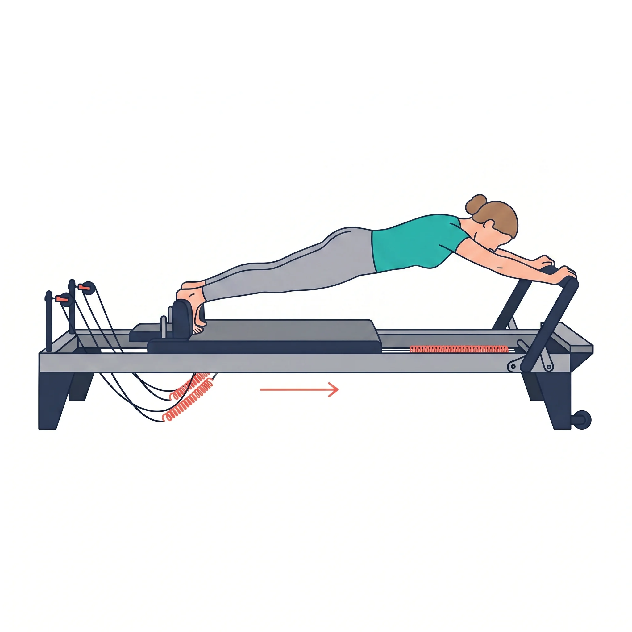 Long stretch — illustrated exercise