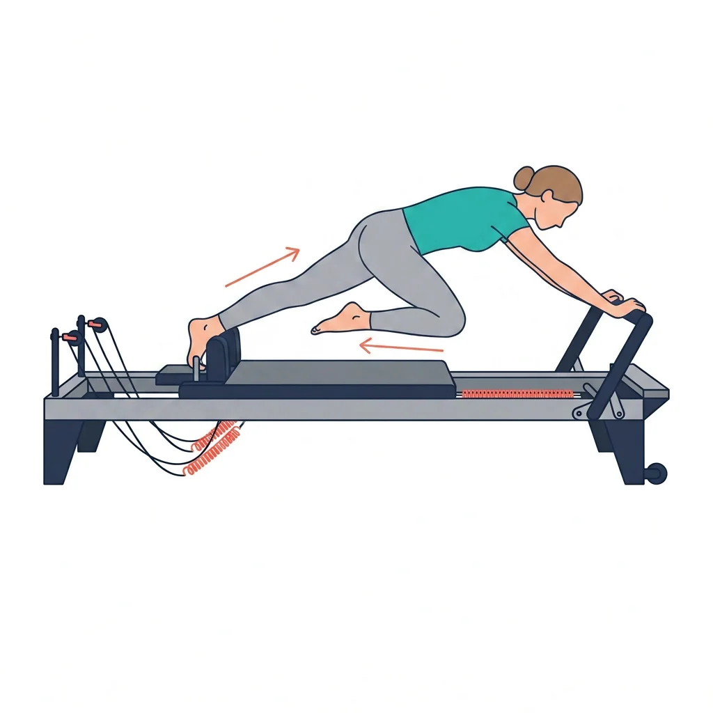 Plank mountain climbers — illustrated exercise