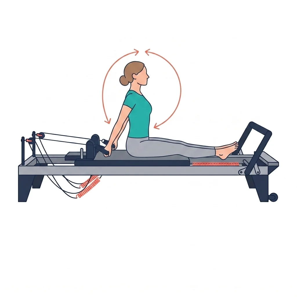 Rowing from the hips — illustrated exercise