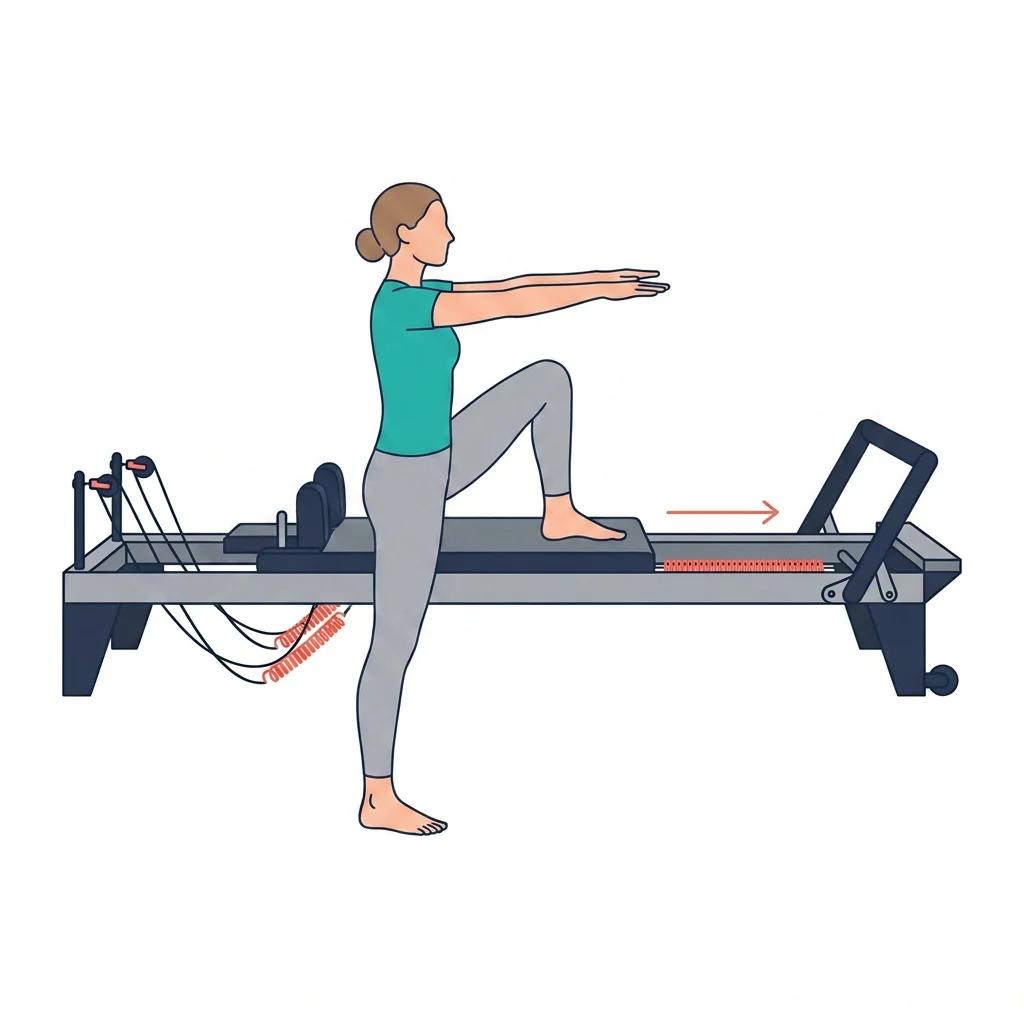 Scooter, no hands — illustrated exercise