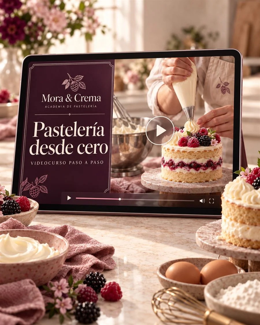 Curso en video Pastelería desde cero en una tablet