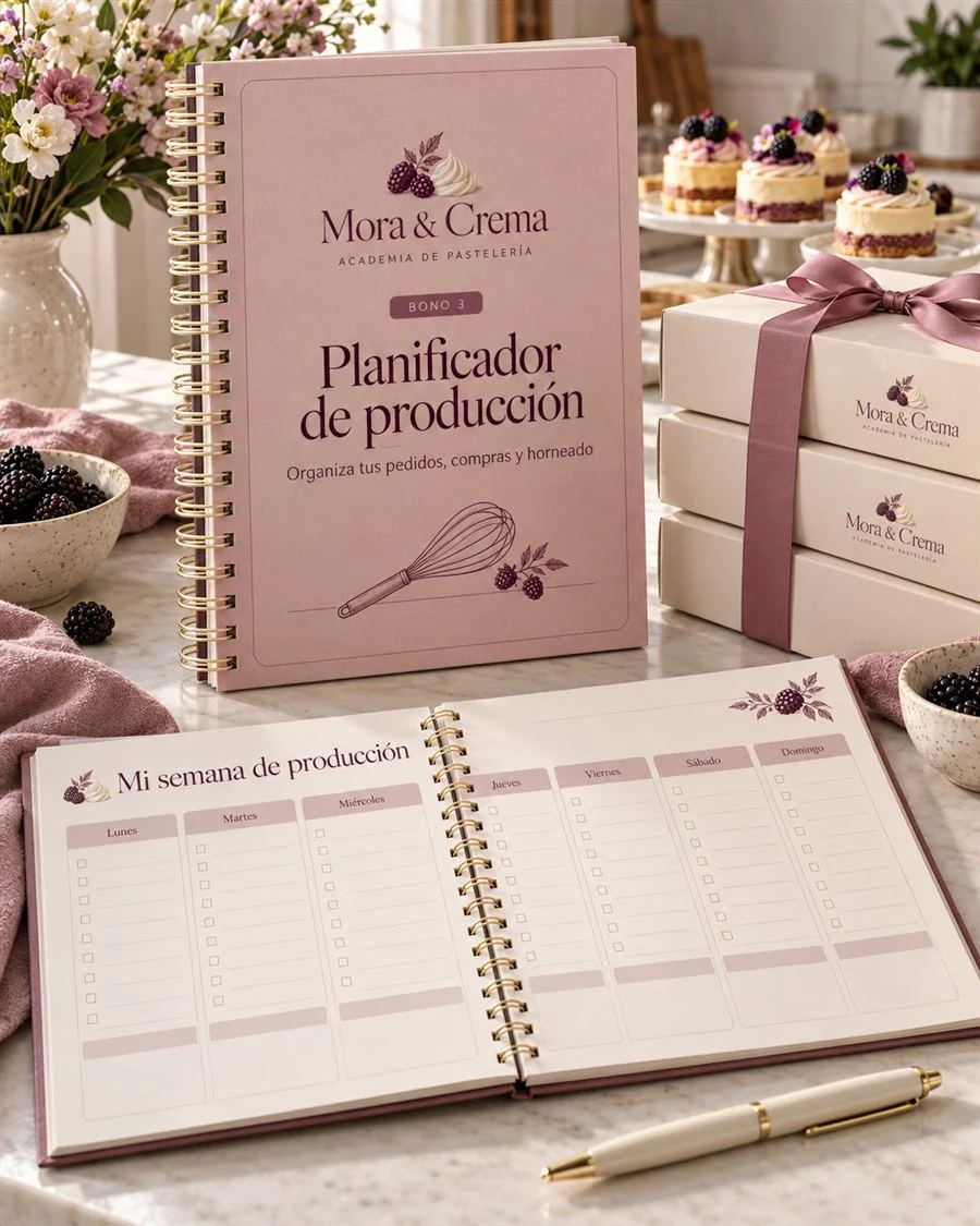 Planificador de producción para organizar la semana de lunes a domingo