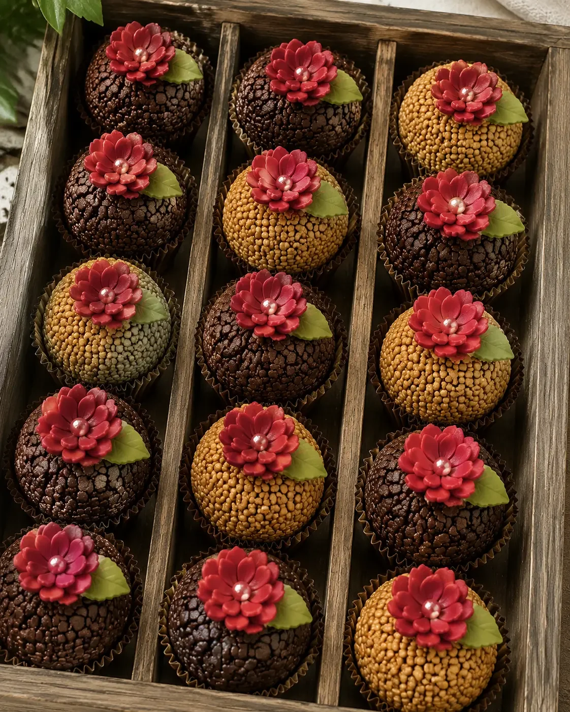 Brigadeiro floral