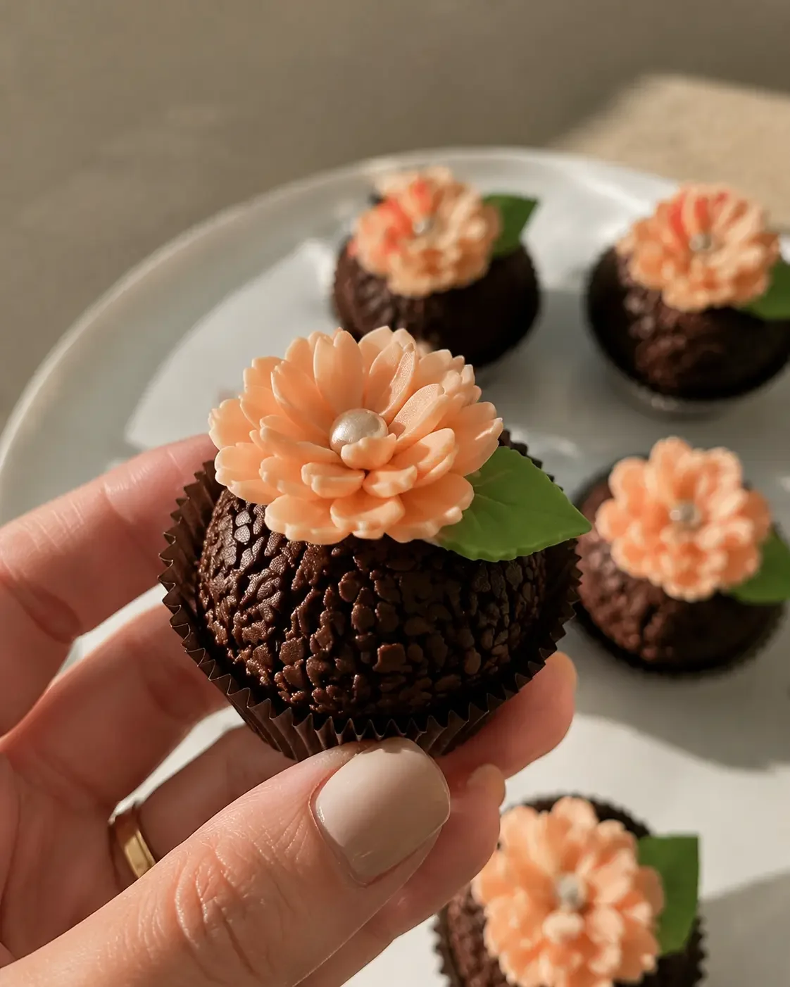 Brigadeiro floral