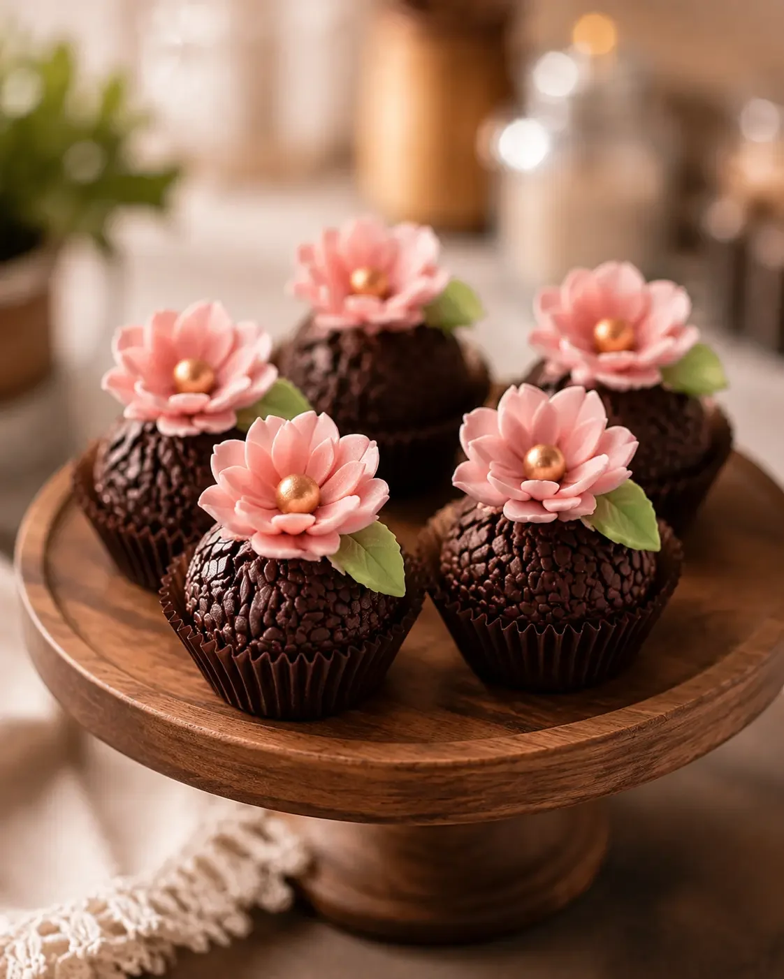 Brigadeiro floral