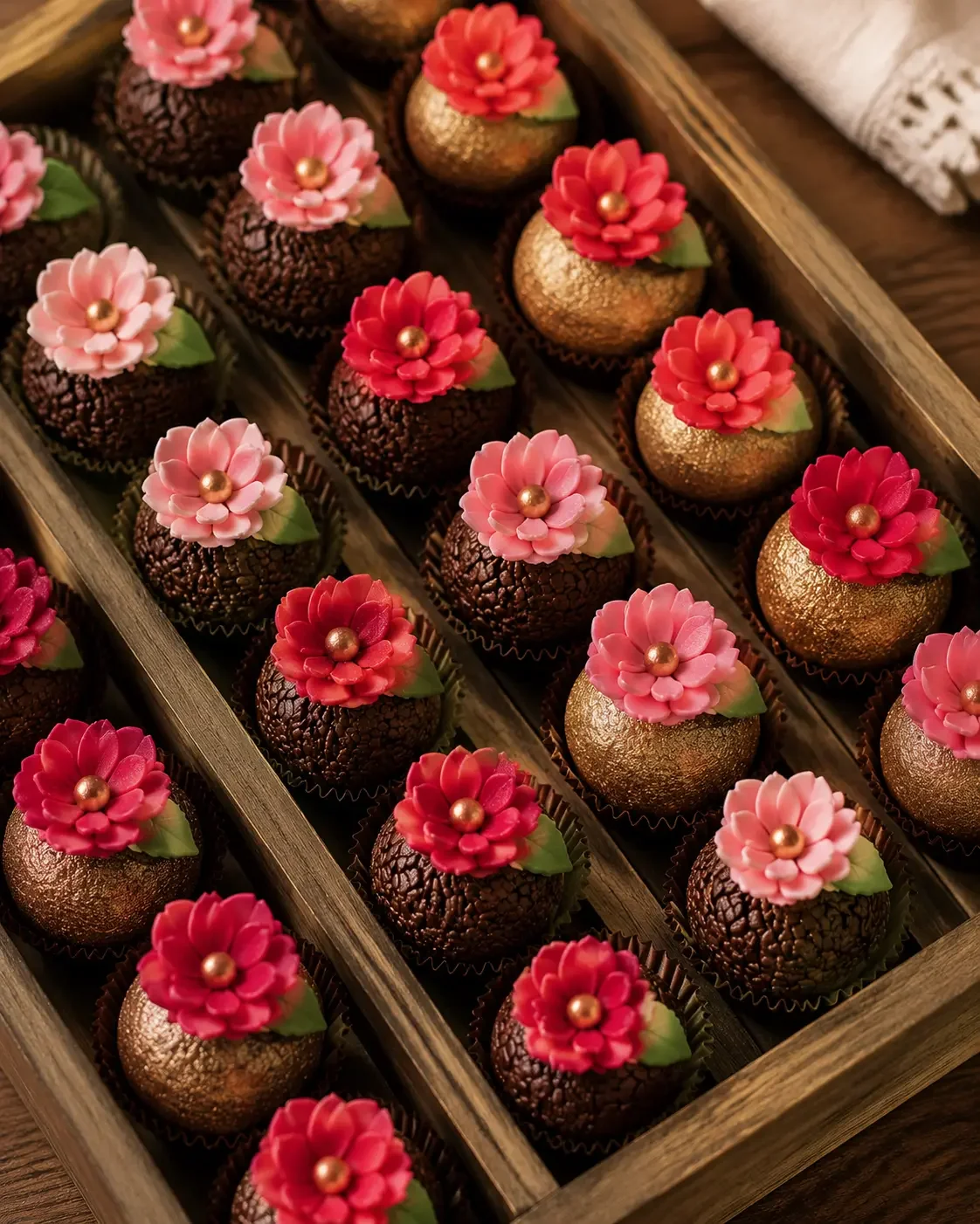 Brigadeiro floral