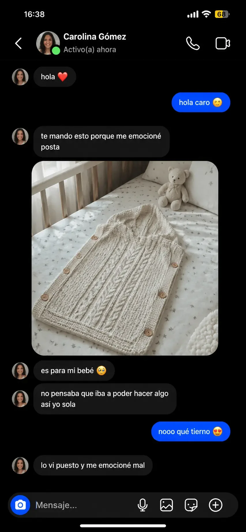 Mensaje de una tejedora
