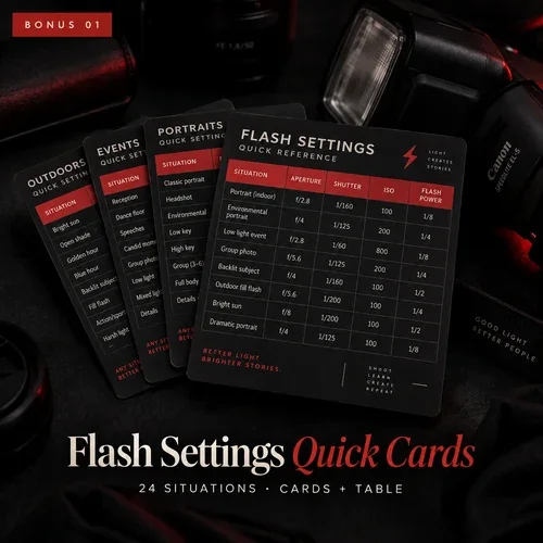 Flash Settings Quick Cards