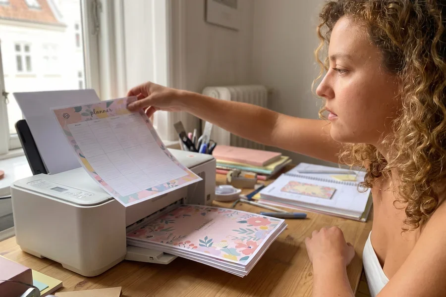 Printing the files at home in A4, A5 or A6