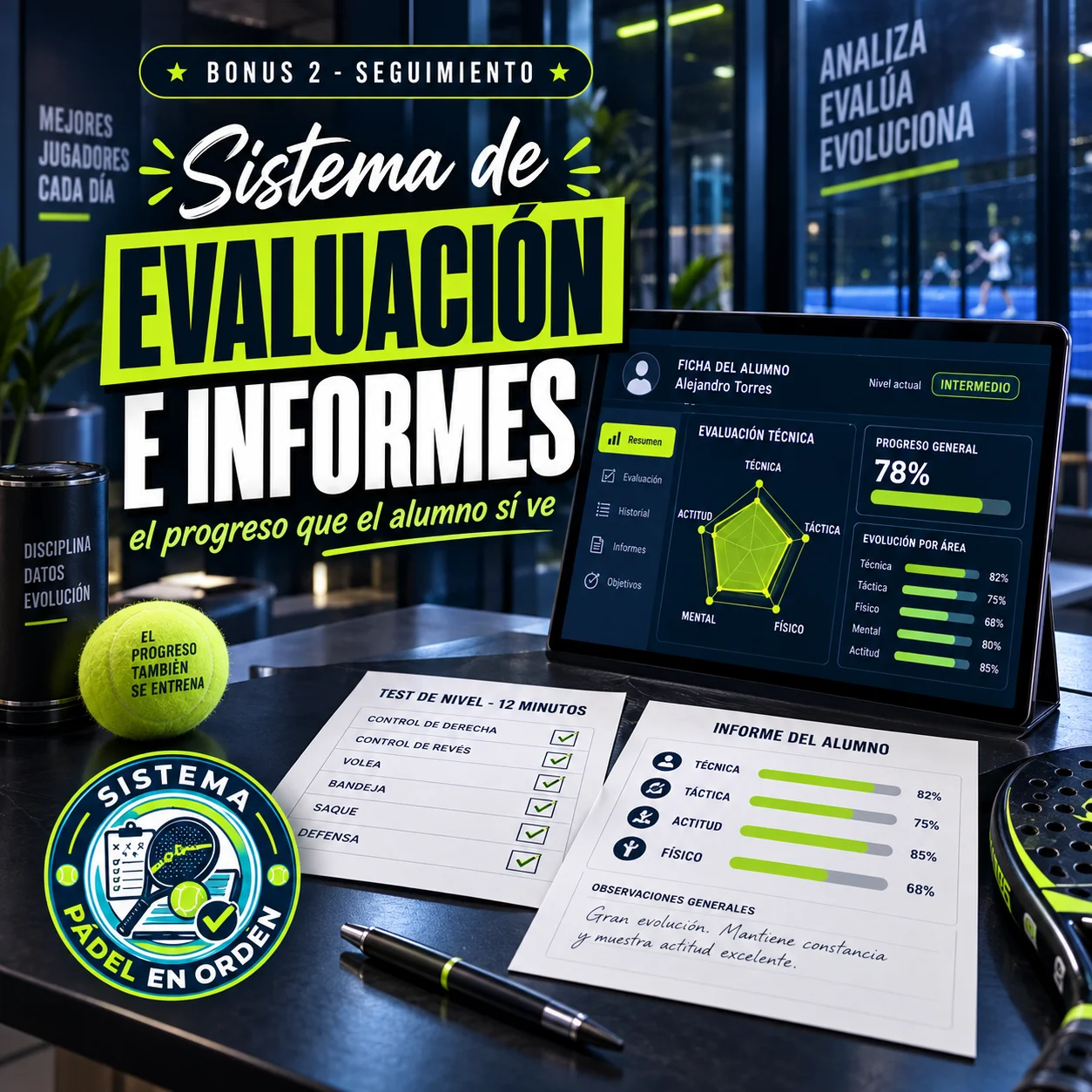 Bonus 2: Sistema de evaluación e informes del alumno