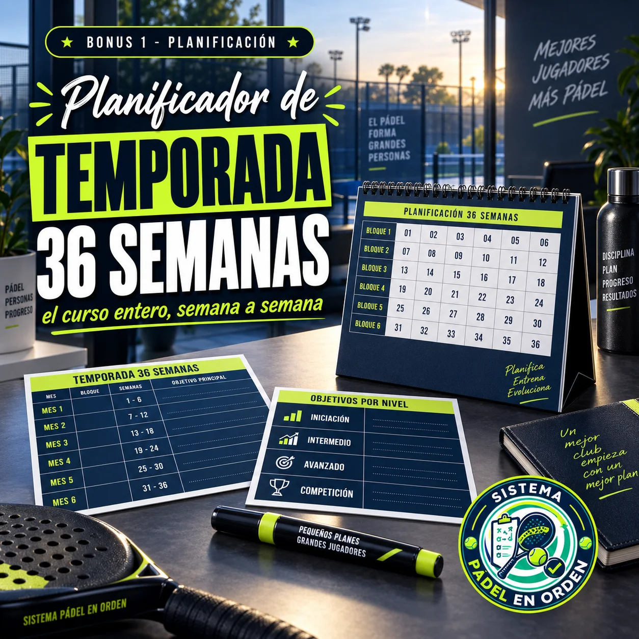 Bonus 1: Planificador de temporada de 36 semanas