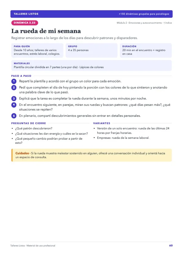 Kant-en-klare Workshops — voorbeeld 4