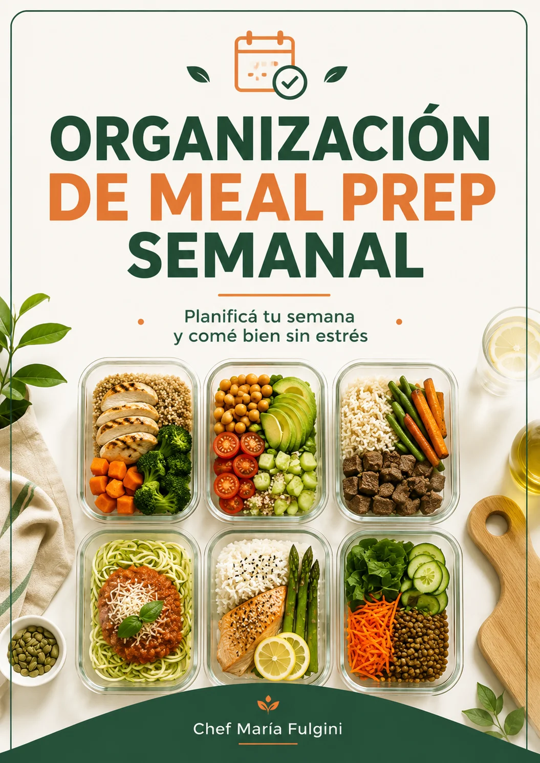 Organización de meal prep semanal
