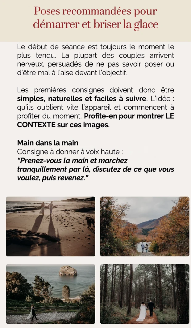 Intérieur du guide : lumière et appareil