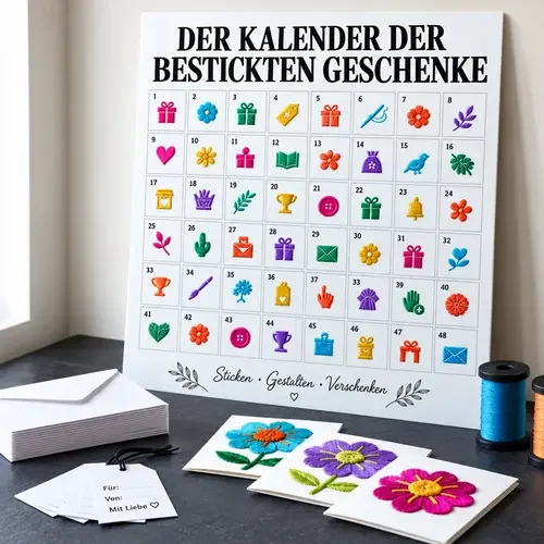Der Kalender der bestickten Geschenke