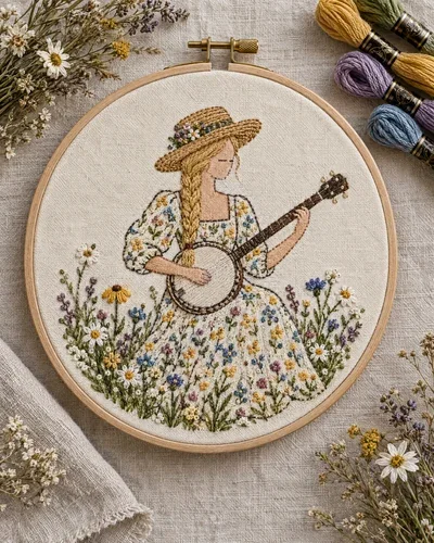 Finished Stitched Legends piece No. 06