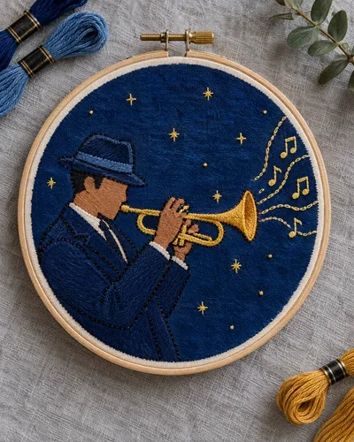 Finished Stitched Legends piece No. 03