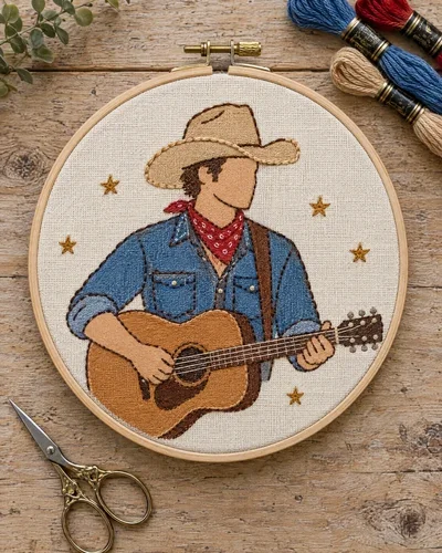 Finished Stitched Legends piece No. 02