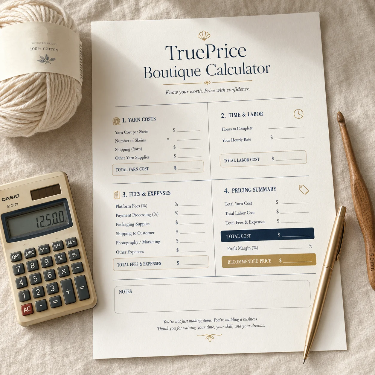 TruePrice Boutique Calculator