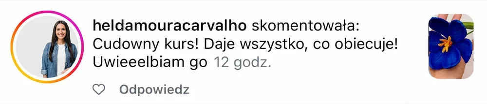 Opinia kursantki
