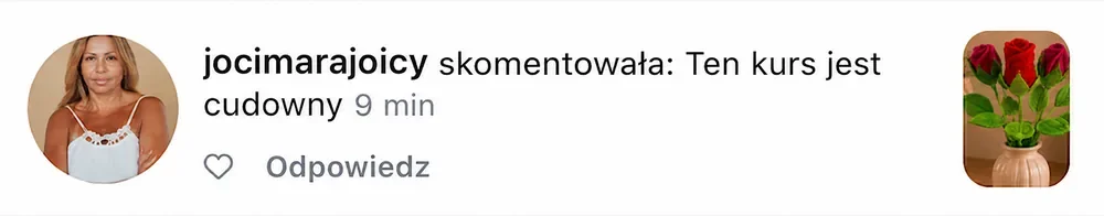 Opinia kursantki
