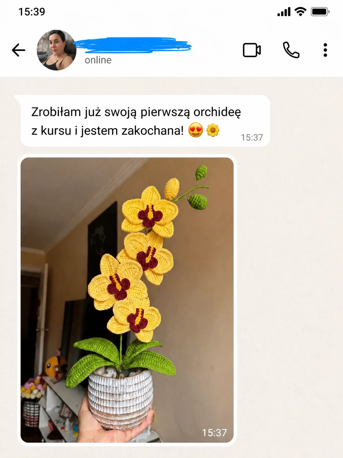Opinia kursantki na WhatsAppie