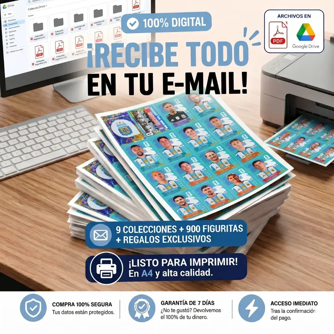 Kit completo figuritas Copa 2026