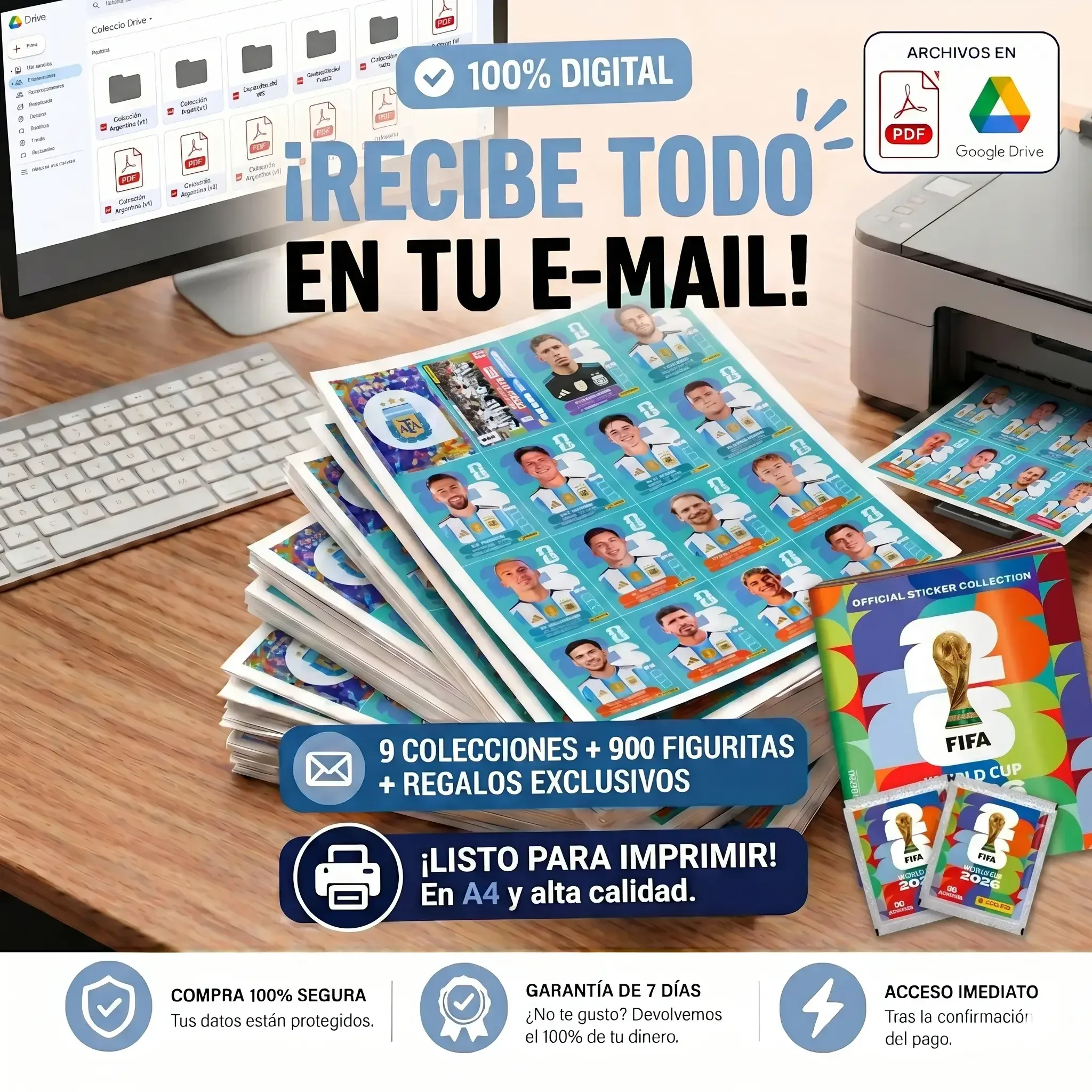 Kit completo figuritas Copa 2026