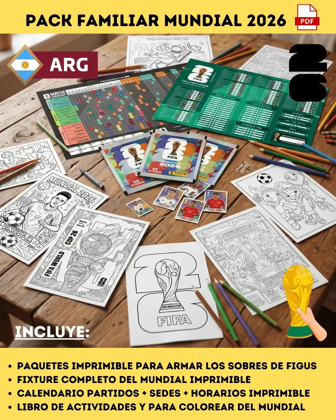 Pack Familiar Mundialista 2026