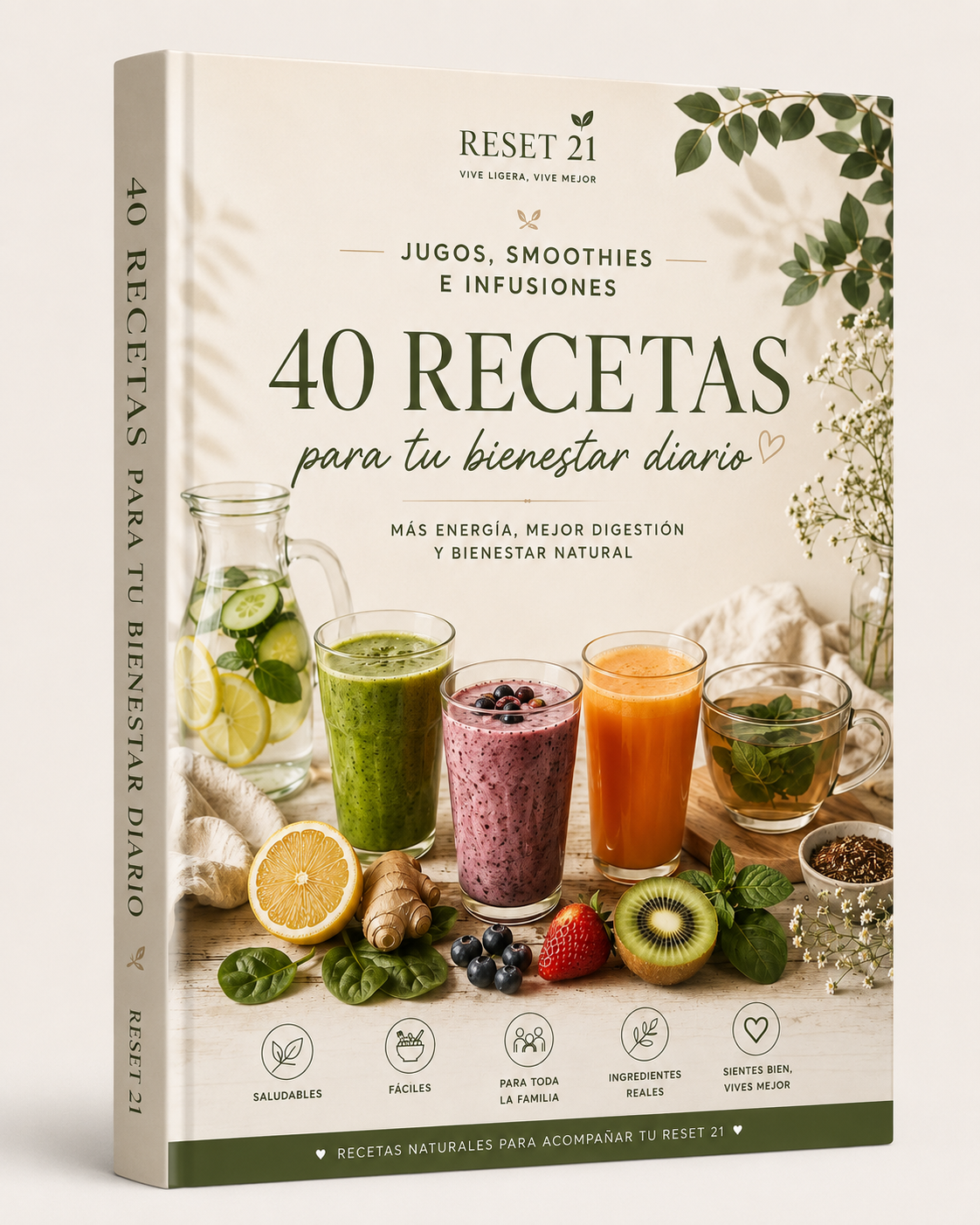 Bono #2: 🥤 40 Recetas de Jugos, Smoothies e Infusiones