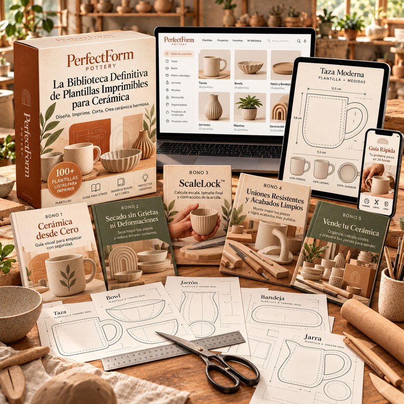 La Biblioteca Inteligente de 88 Plantillas Imprimibles para Cerámica