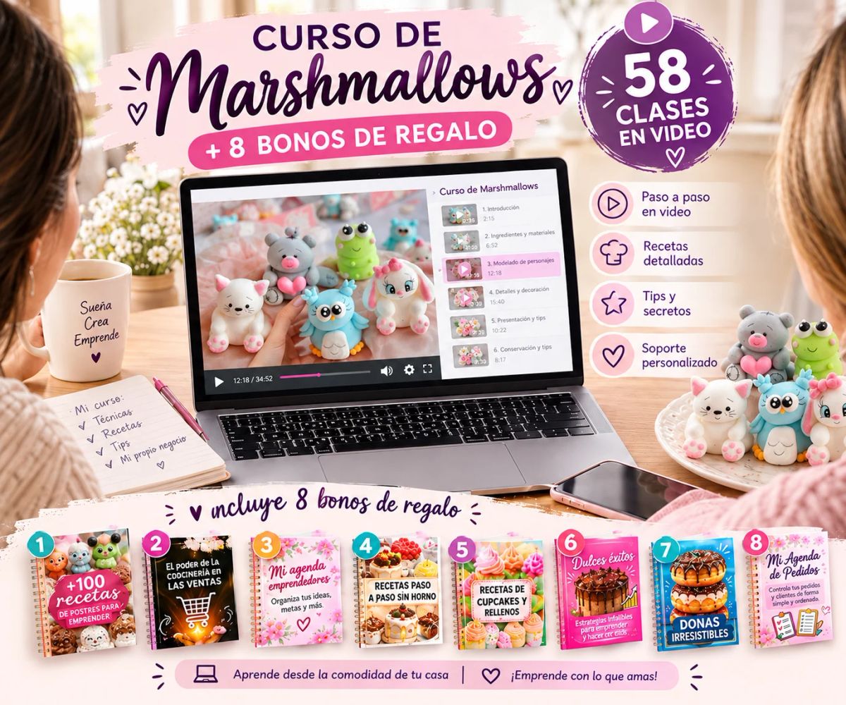 Curso de Marshmallows: Crea y Emprende
