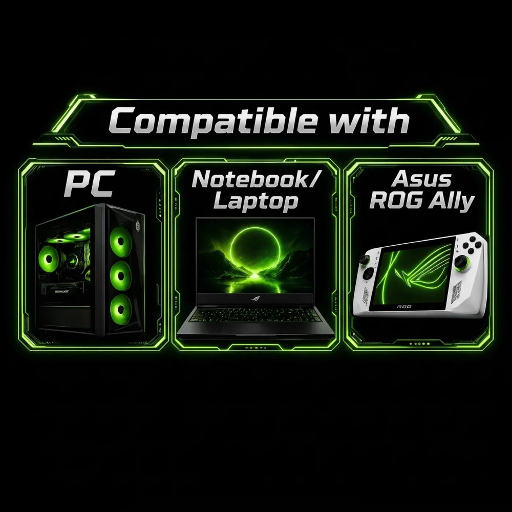 Works on PC, laptop and Asus ROG Ally